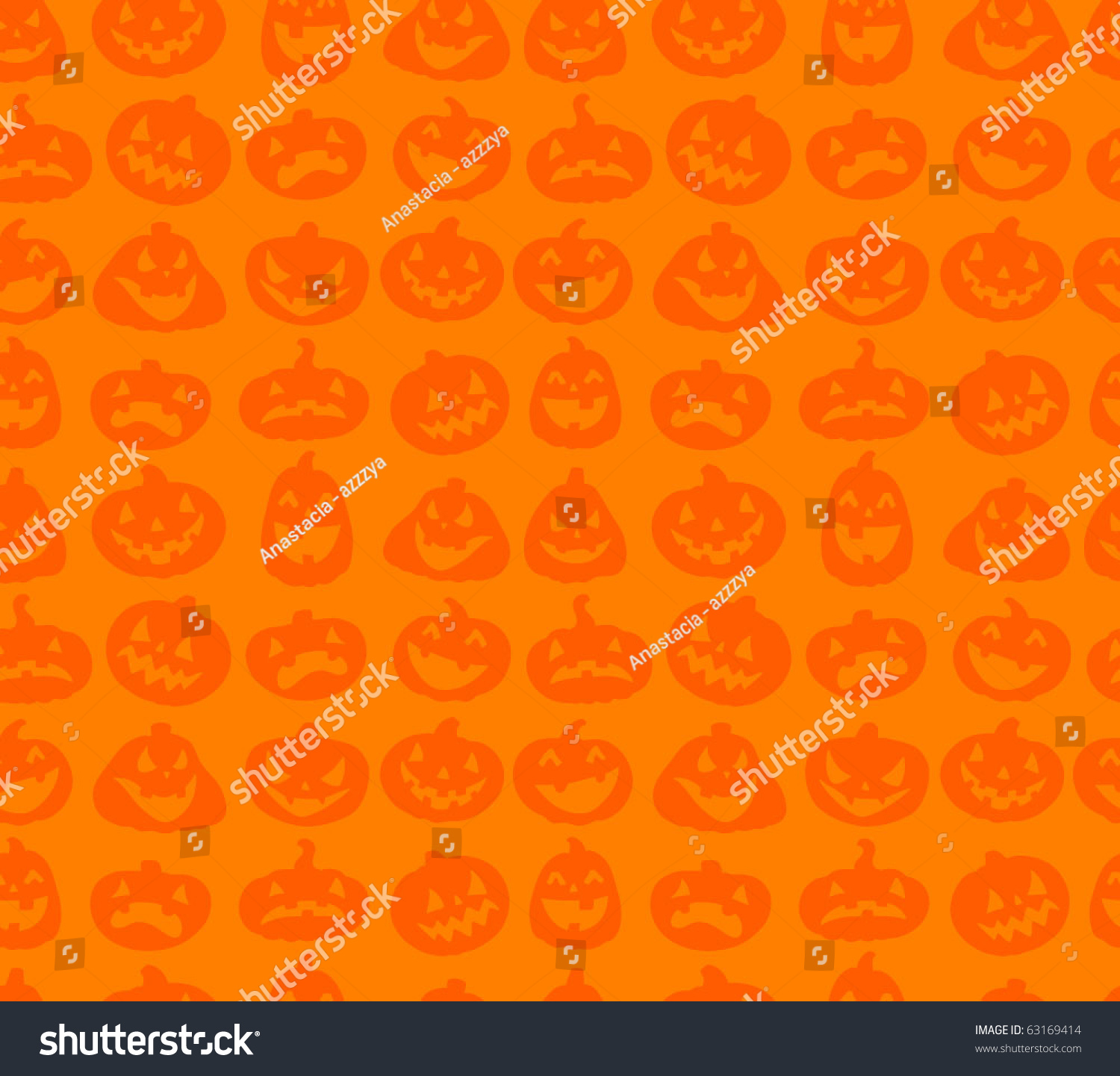 Halloween Seamless Background Stock Vector 63169414 - Shutterstock