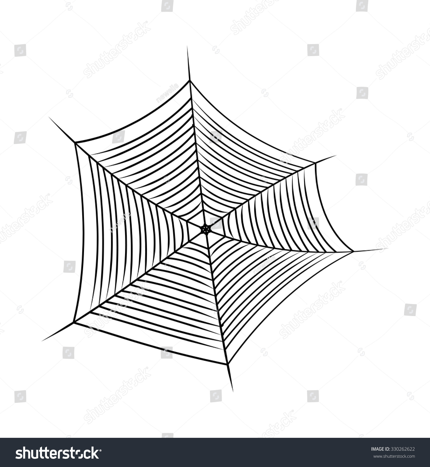 Halloween Spider Web Cobweb Symbol Icon Stock Vector Royalty Free