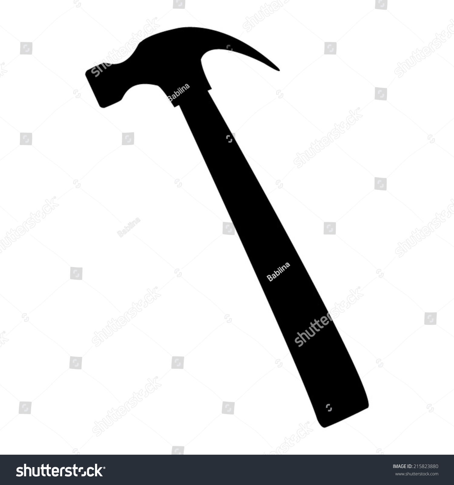 Hammer Vector Icon - 215823880 : Shutterstock