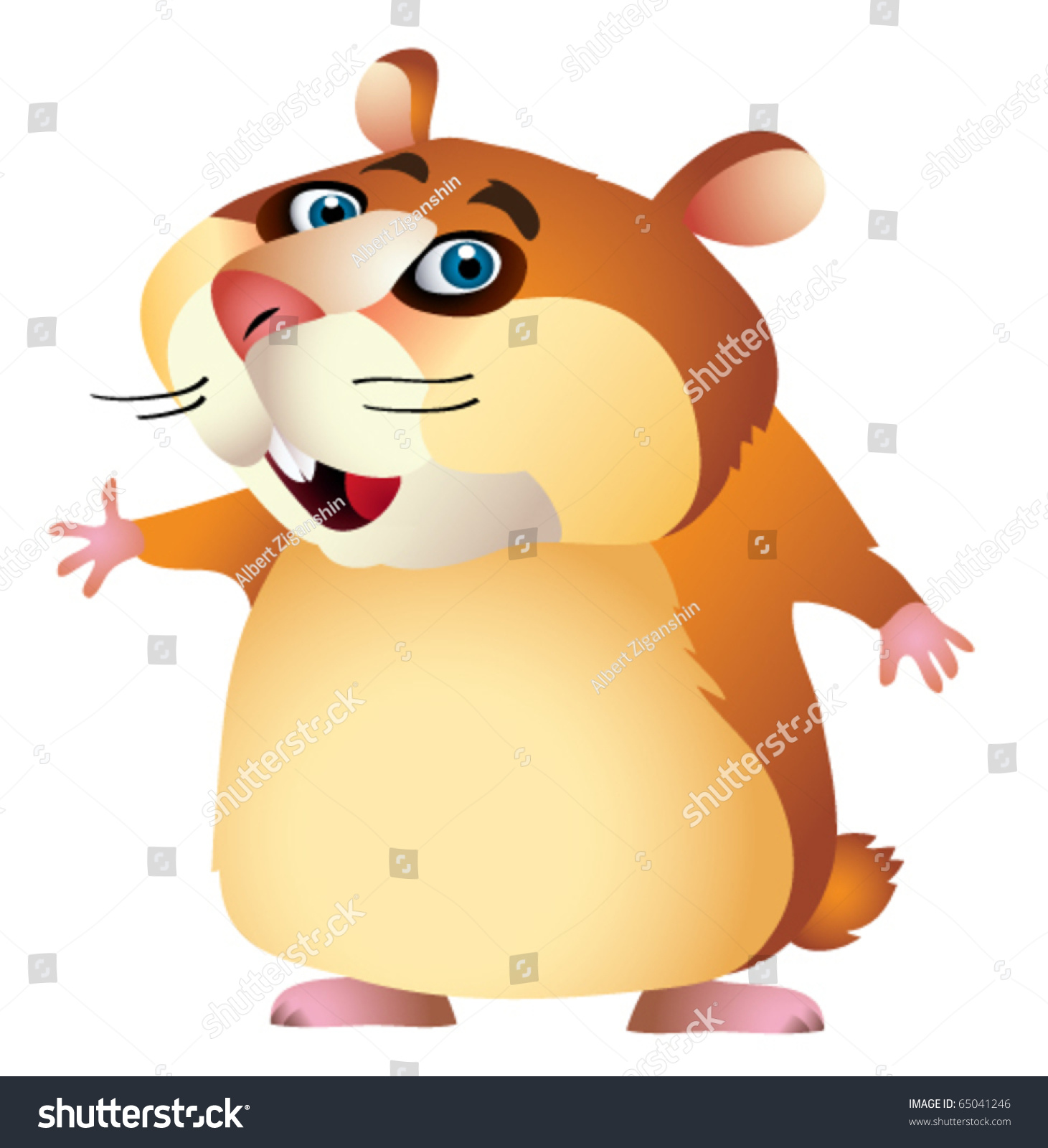 Hamster Stock Vector Illustration 65041246 : Shutterstock