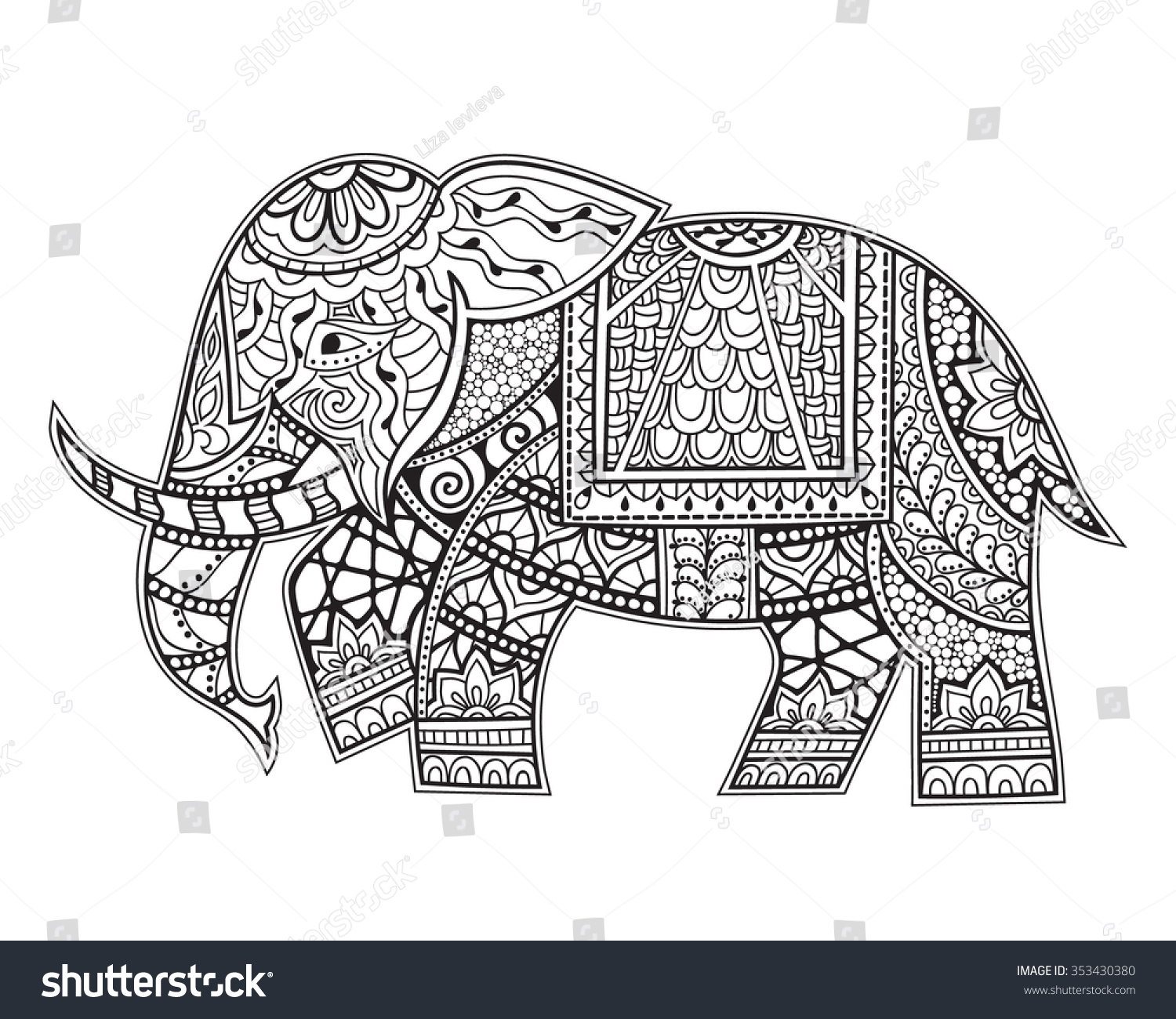 zen elephant coloring pages - photo #20