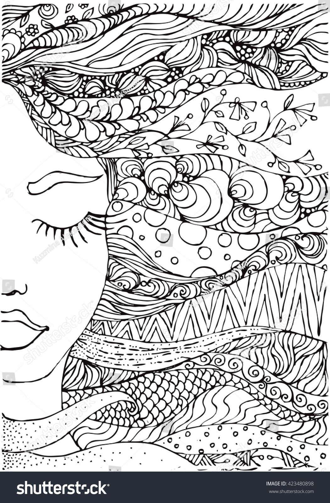 yellow hair after coloring pages for children - photo #28