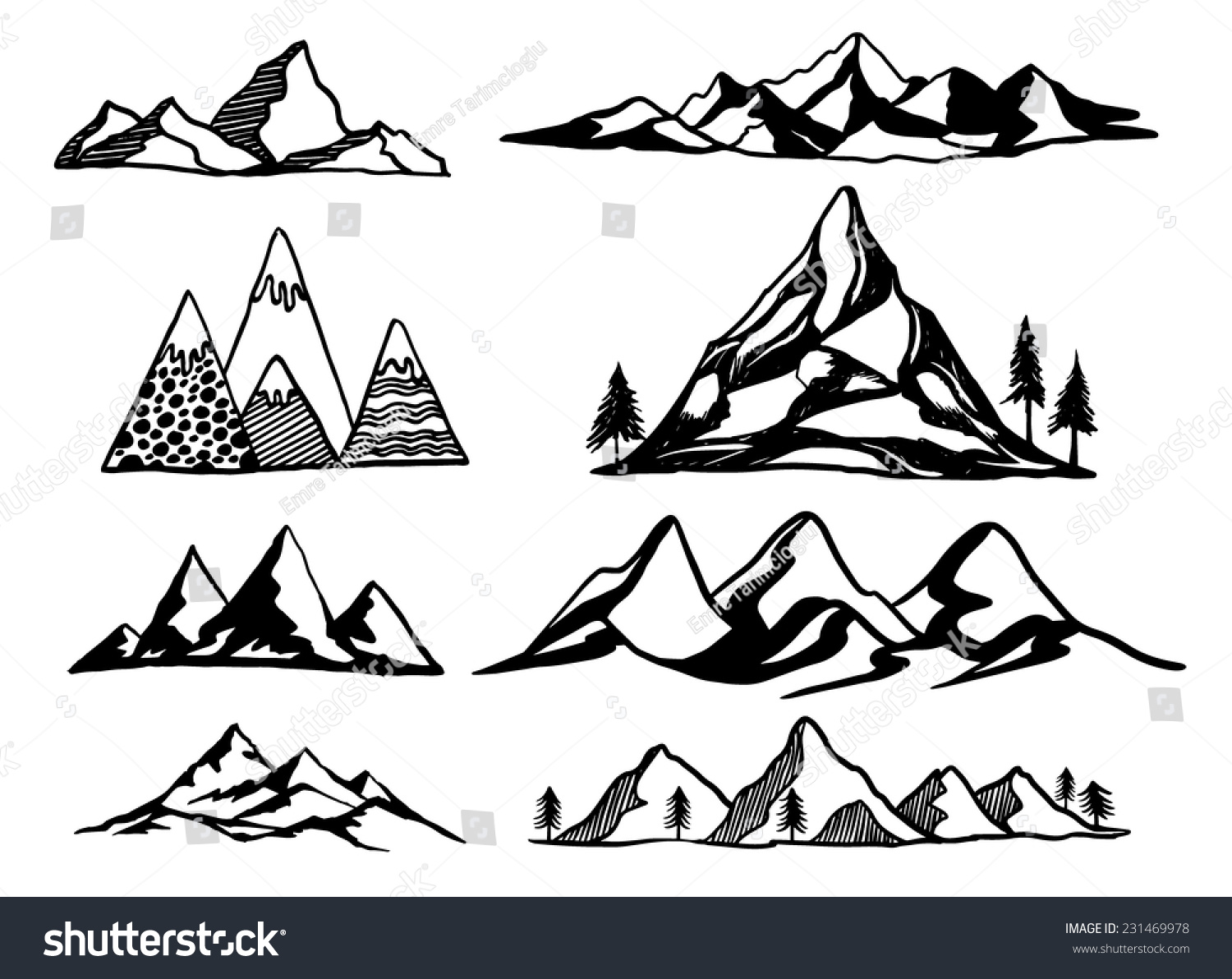free vector clipart mountain - photo #47