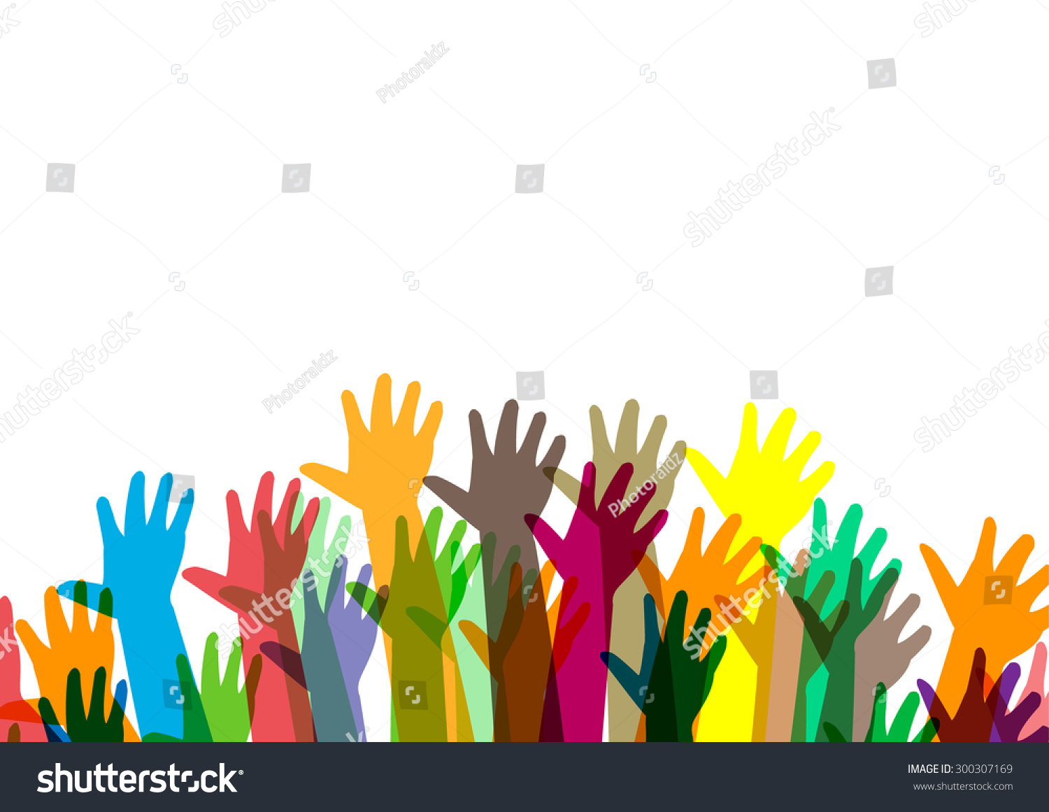 Hands Of Different Colors Cultural And Ethnic Diversity Vector