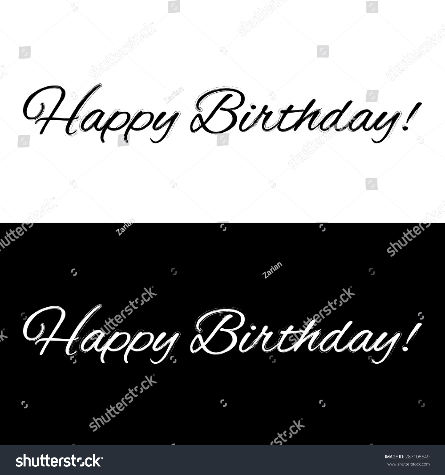 and black happy birthday banner