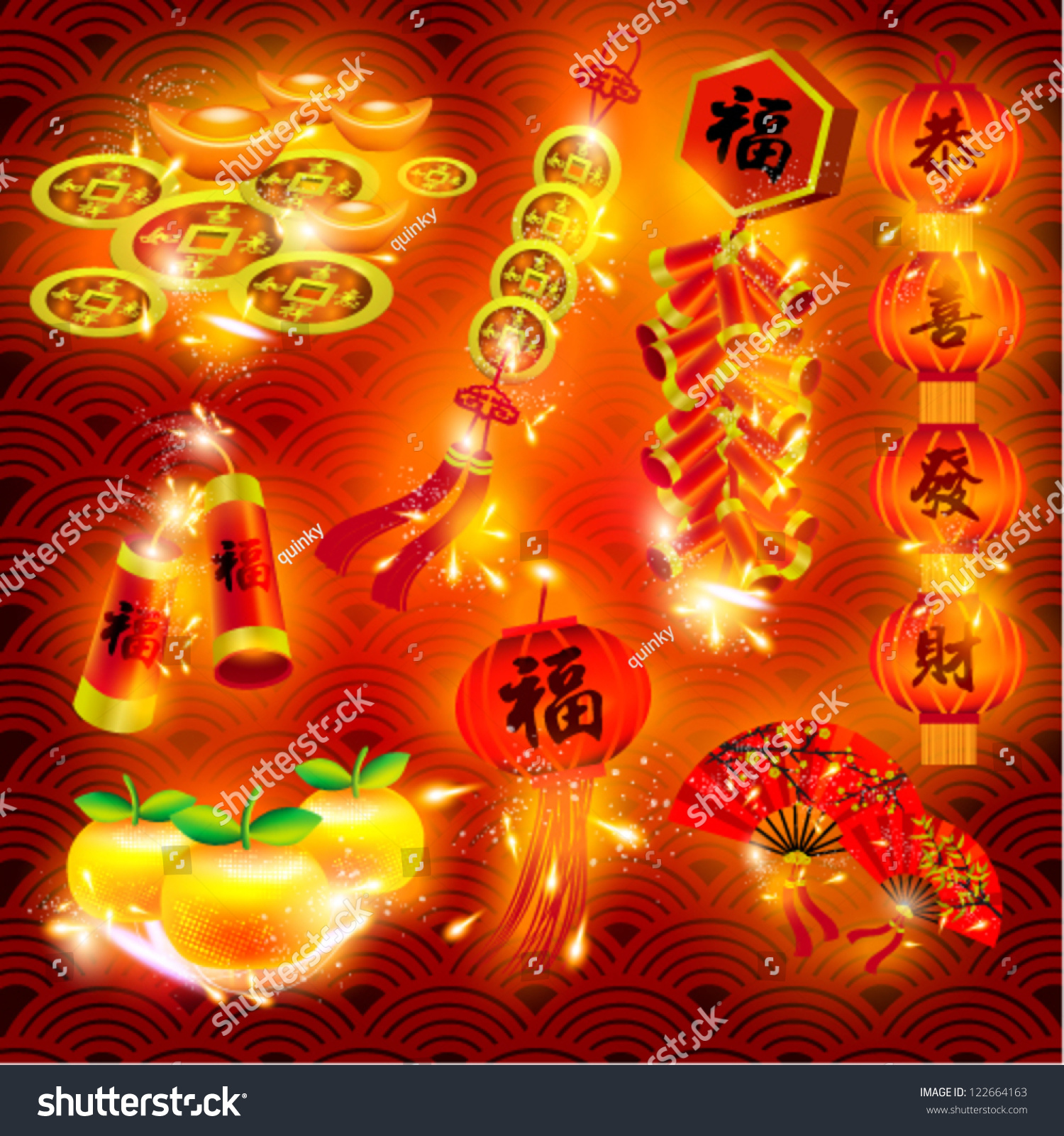 happy chinese new year element vector design