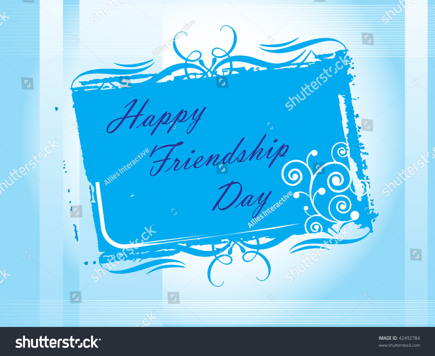 Happy Friendship Day Illustration, Vector Wallpaper - 42492784