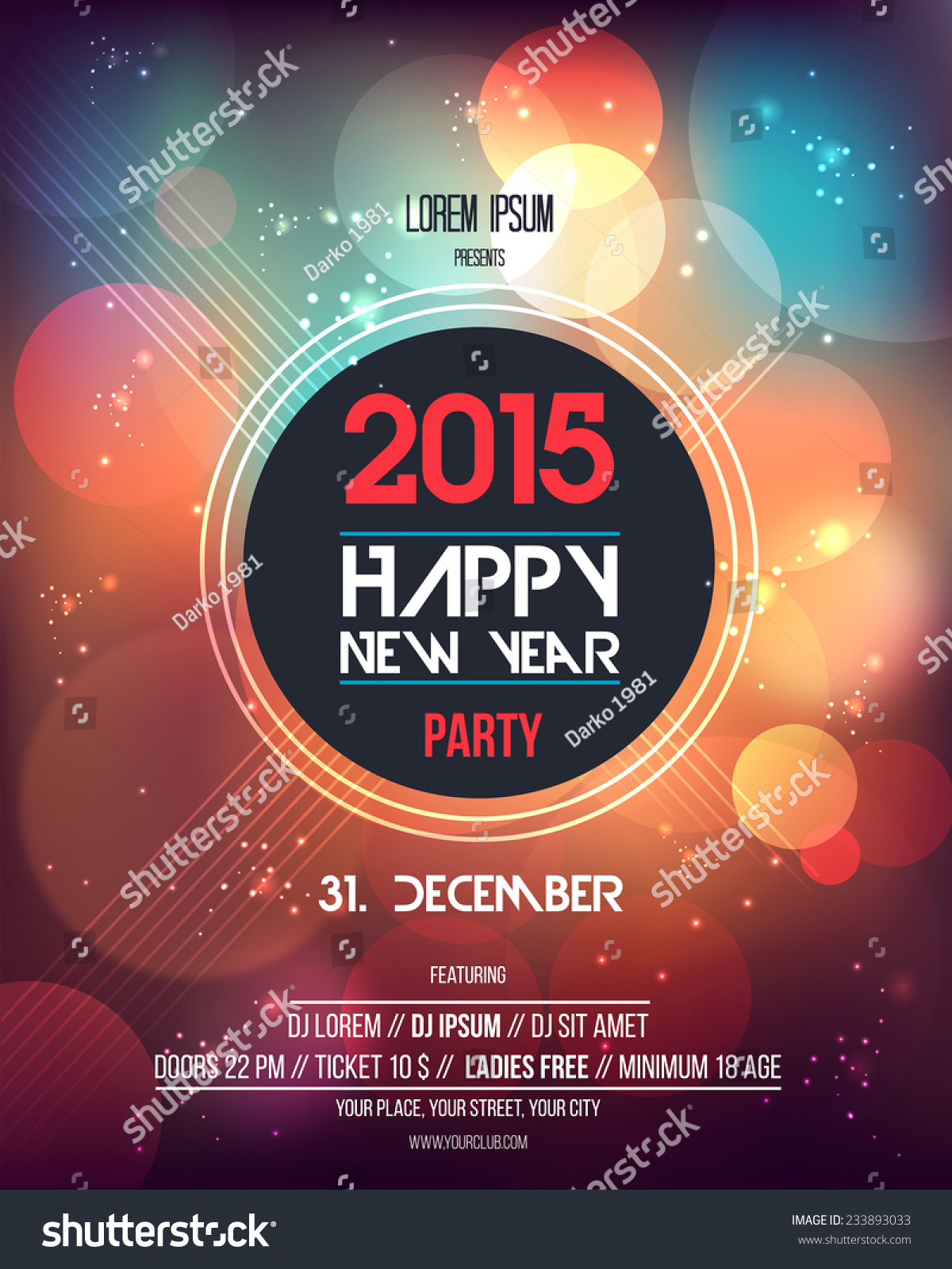 happy new year 2015 template happy new year 2015 abstract flyer template can be used happy new year 2015 template happy new year 2015 abstract flyer template can be used