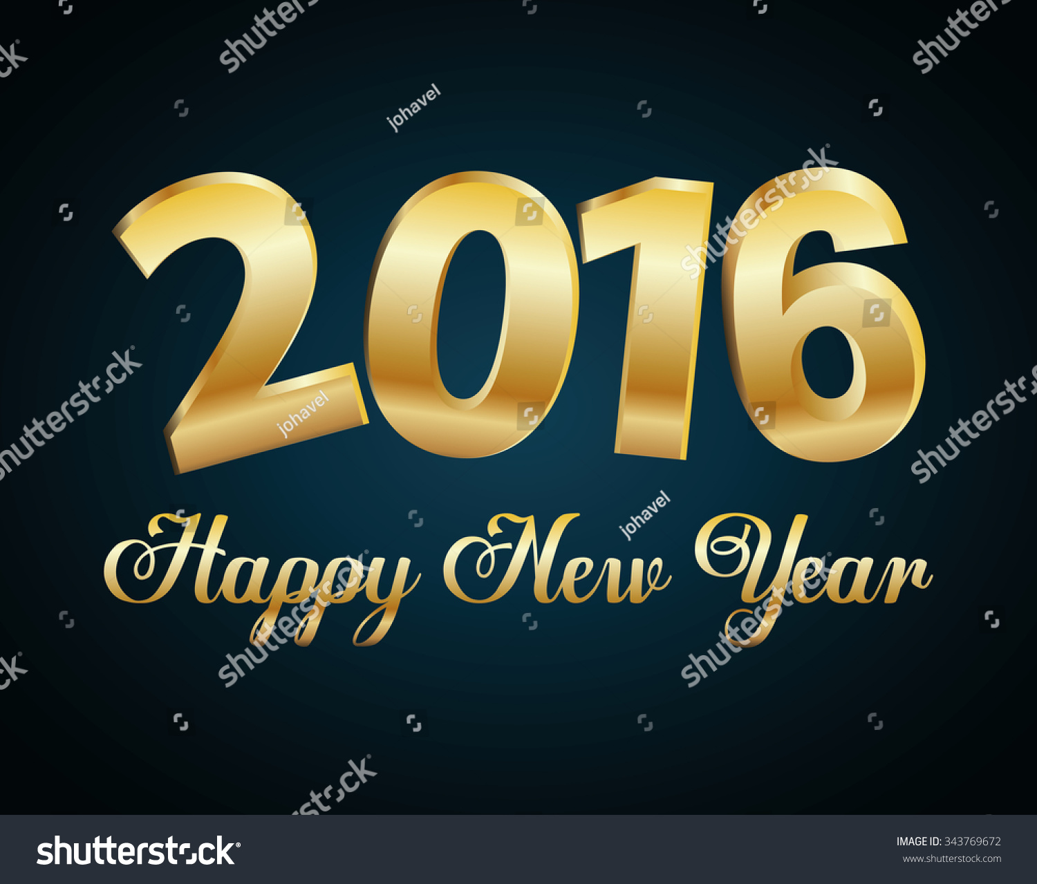 Happy New Year Graphic Design, Vector Illustration Eps10 - 343769672 : Shutterstock