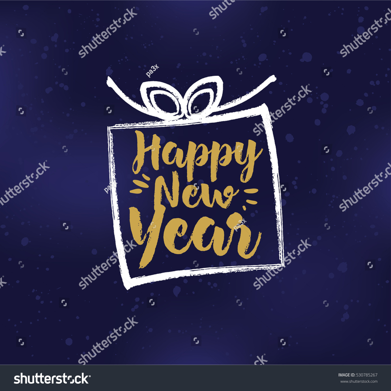 Happy New Year 2017 Text Design. Vector Logo, Typography. Usable As Banner, Greeting Card, Gift