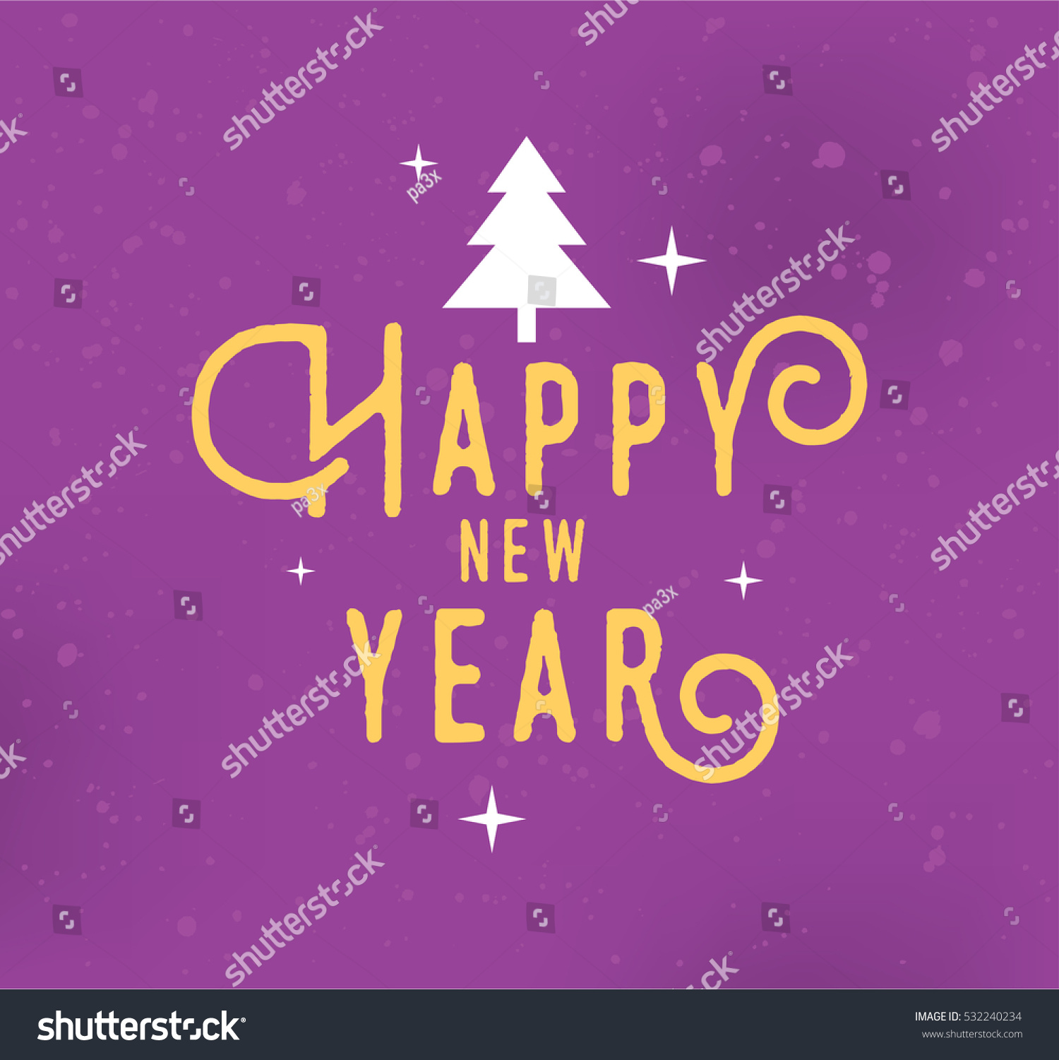 Happy New Year 2017 Text Design. Vector Logo, Typography. Usable As