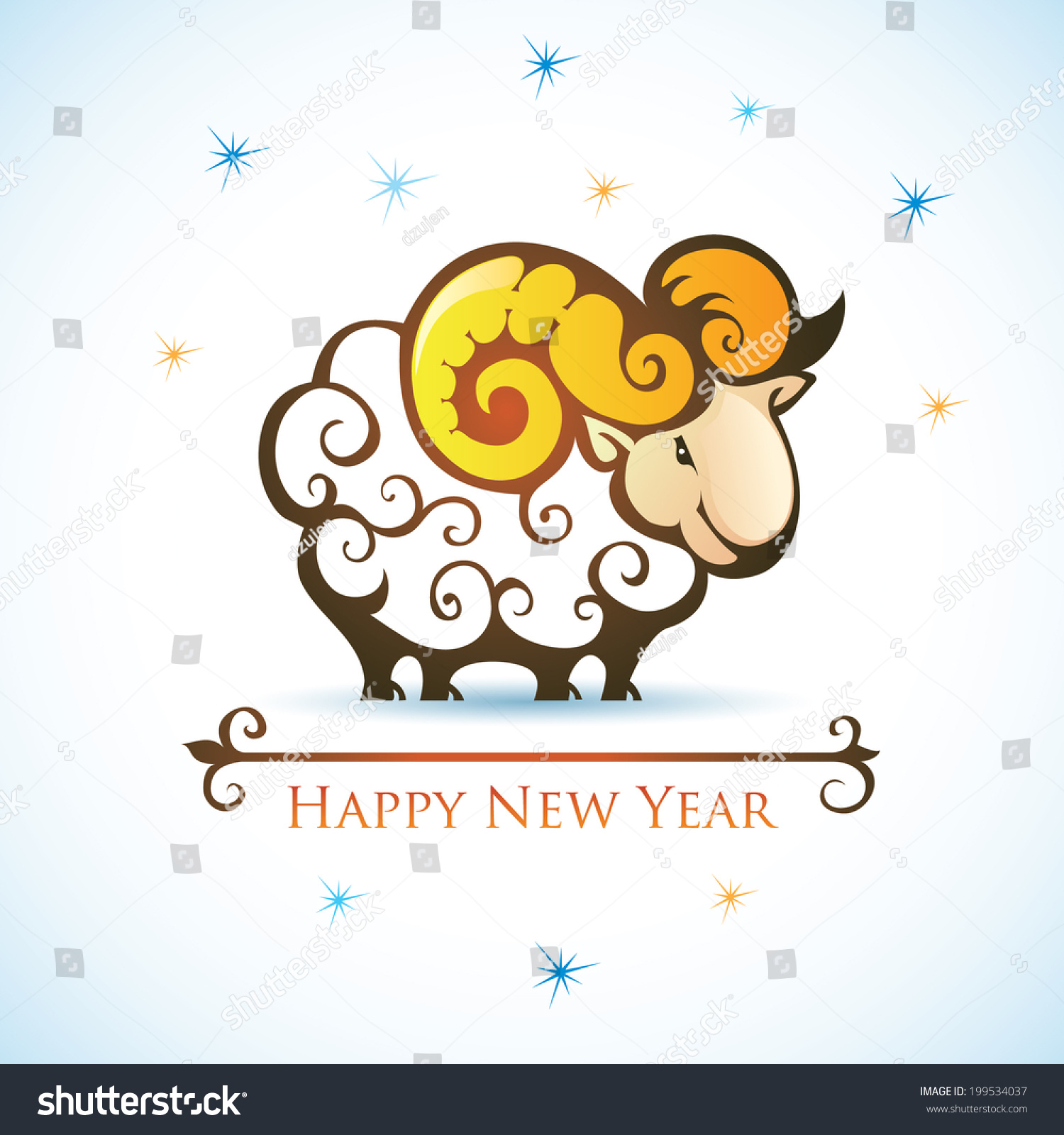 new year sheep happy new year 2015 year of the sheep stock vector new year sheep happy new year 2015 year of the sheep stock vector