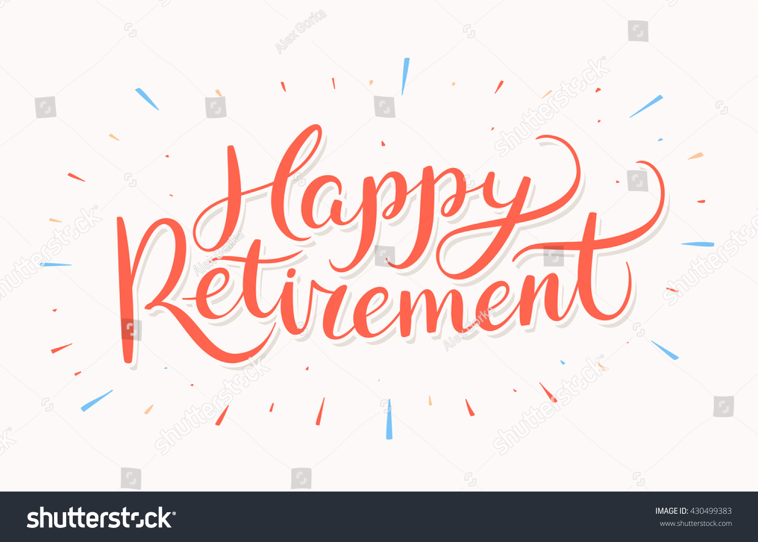 Happy Retirement Banner. Stock Vector 430499383 : Shutterstock