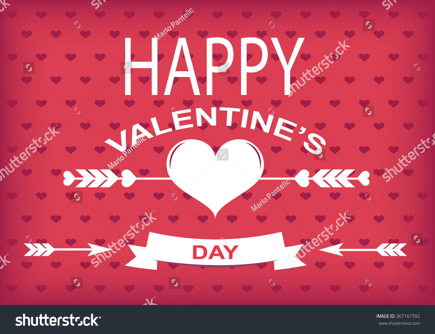 Happy Valentine'S Day Poster Vector - 367167392 : Shutterstock