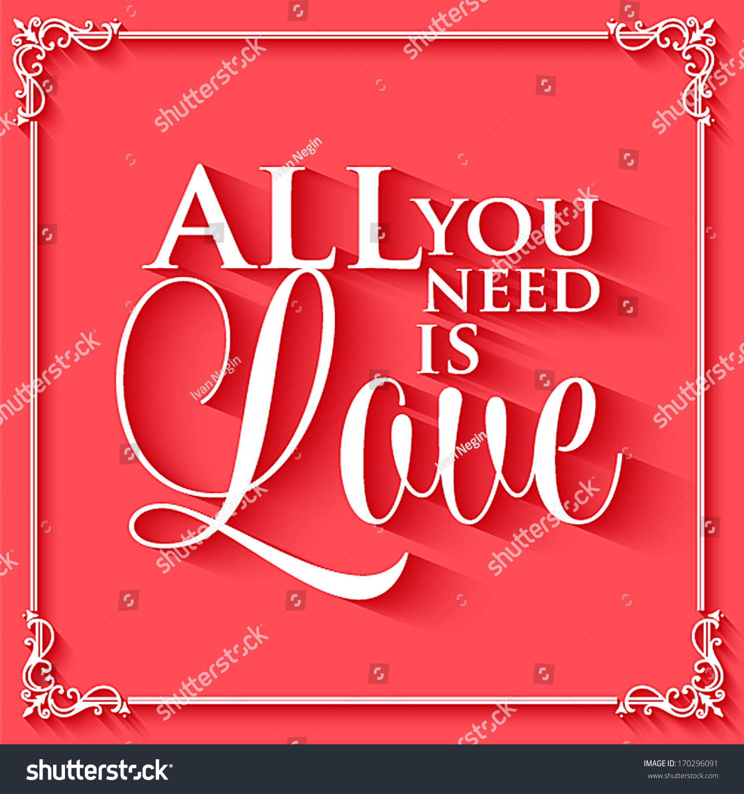 Happy Valentines Day Cards With Ornaments, Hearts, Ribbon, Angel And ...