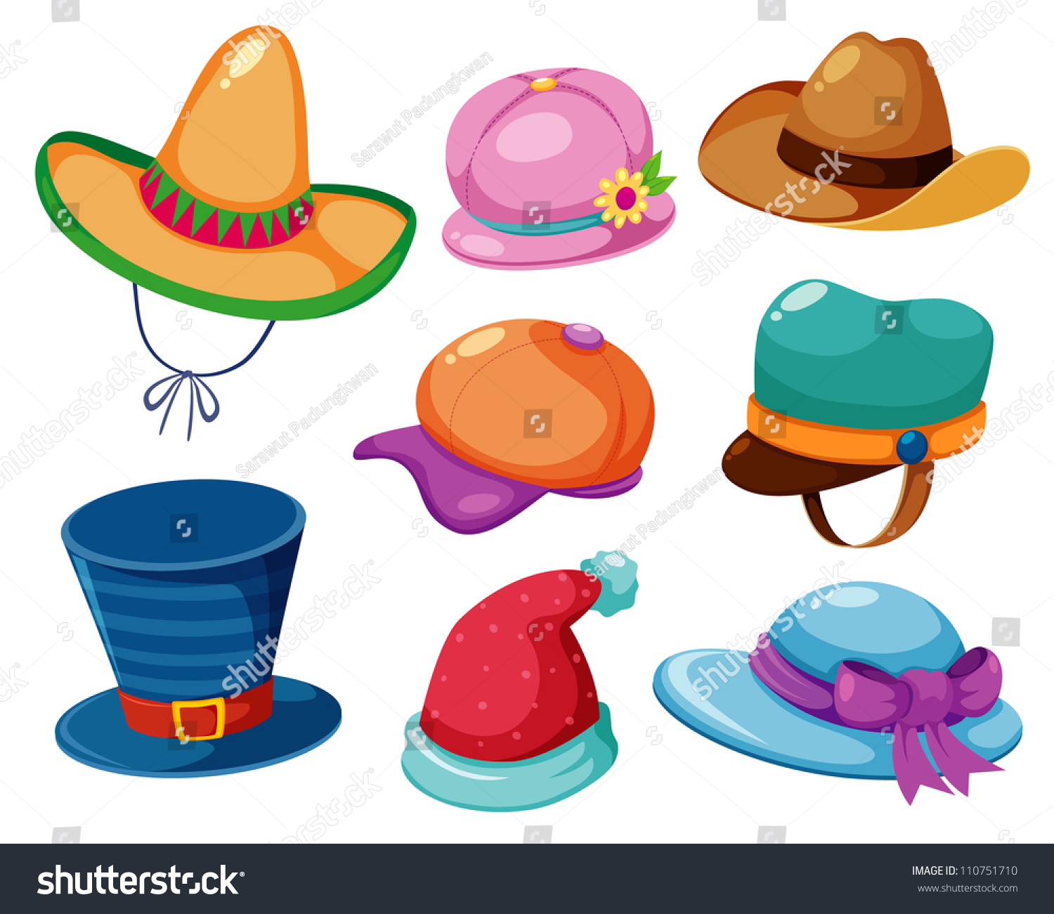 Hat Vector Set 110751710 Shutterstock