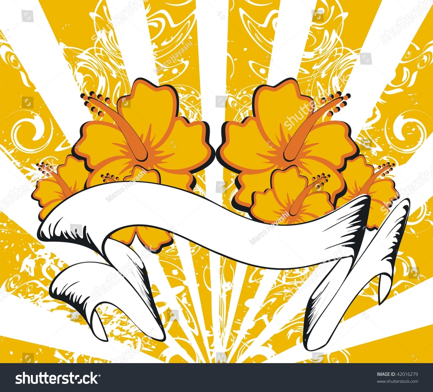 Hawaiian Background Vector Format Stock Vector 42016279 - Shutterstock