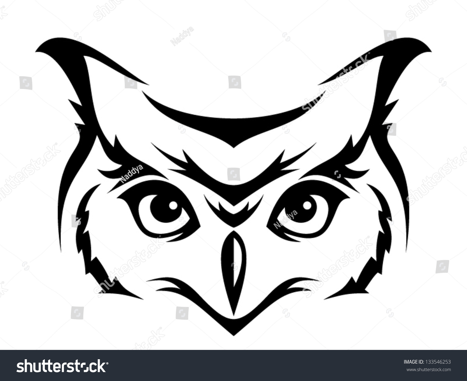 owl head clip art - photo #3