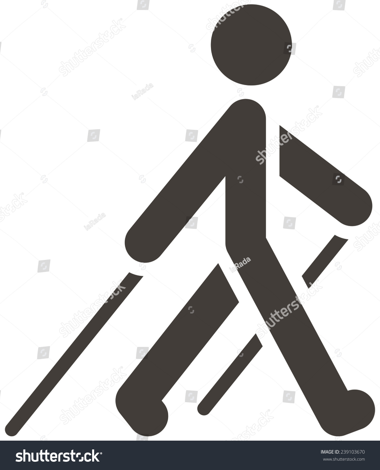 Health And Fitness Icons Set - Nordic Walking Icon Stock ...