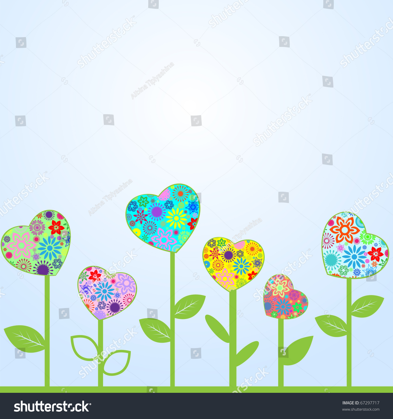 Heart, Love, Flowers Stock Vector Illustration 67297717 : Shutterstock