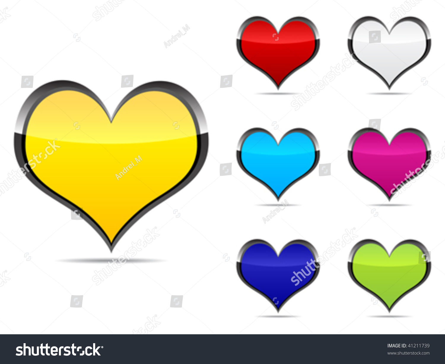 hearts-different-colors-vector-illustration-stock-vector-41211739