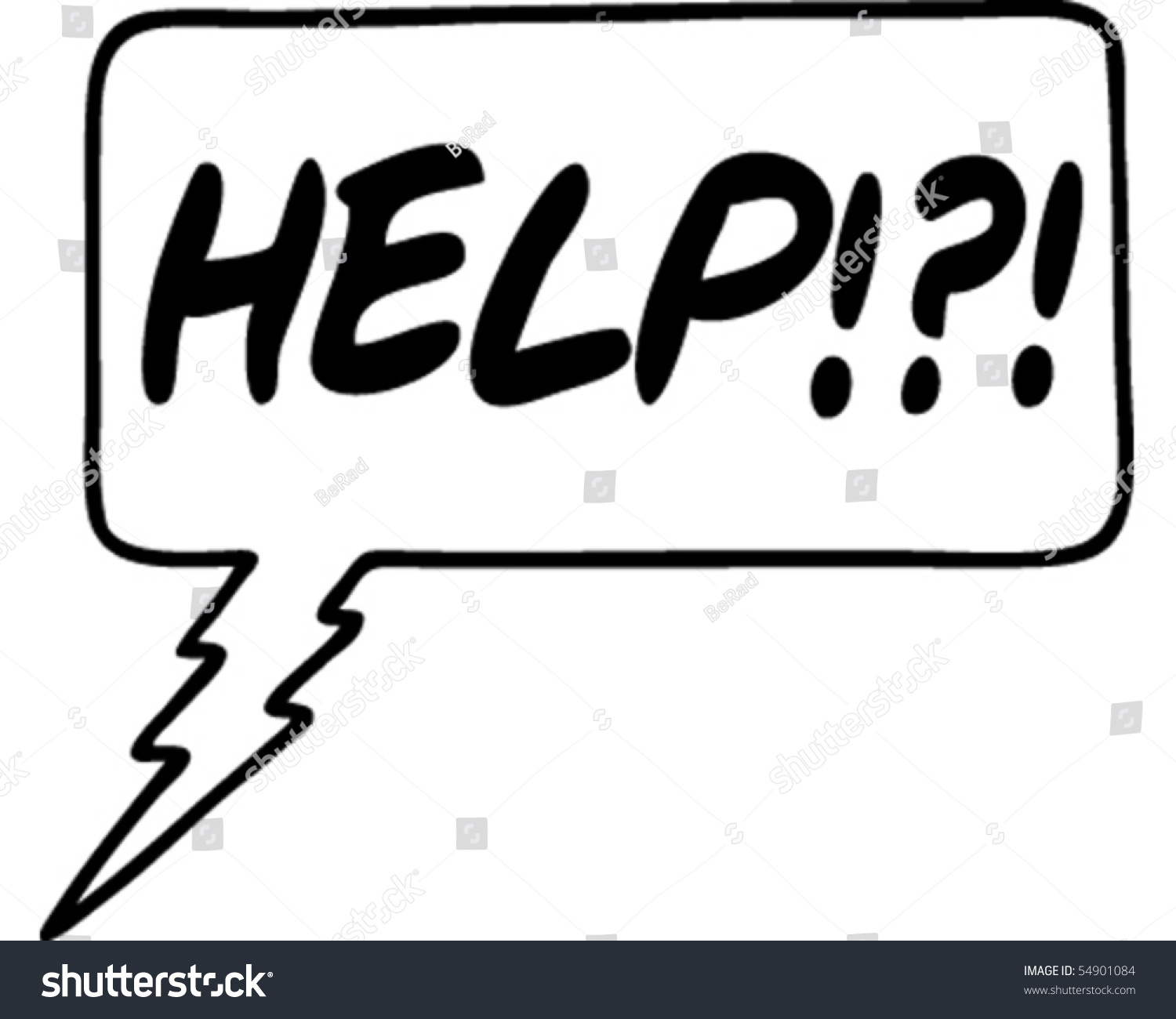 Help Speech Bubble Stock Vector 54901084 - Shutterstock