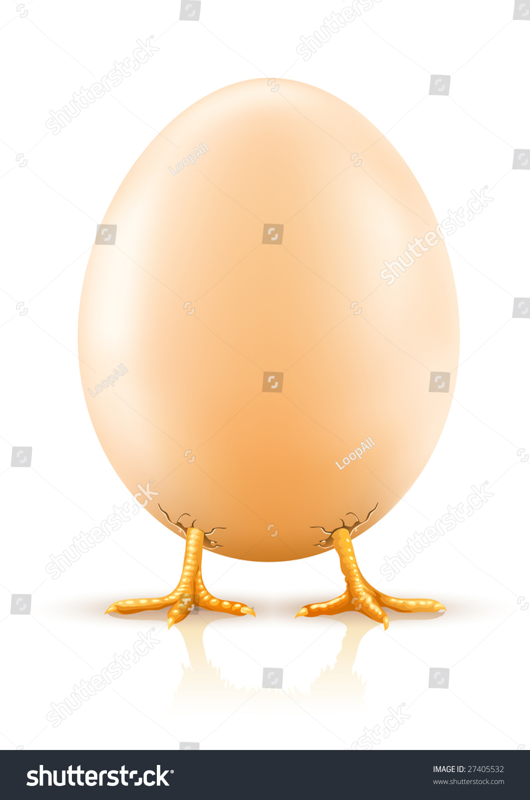 Hens Egg Chicken Baby Inside Vector Stock Vector Royalty Free 27405532