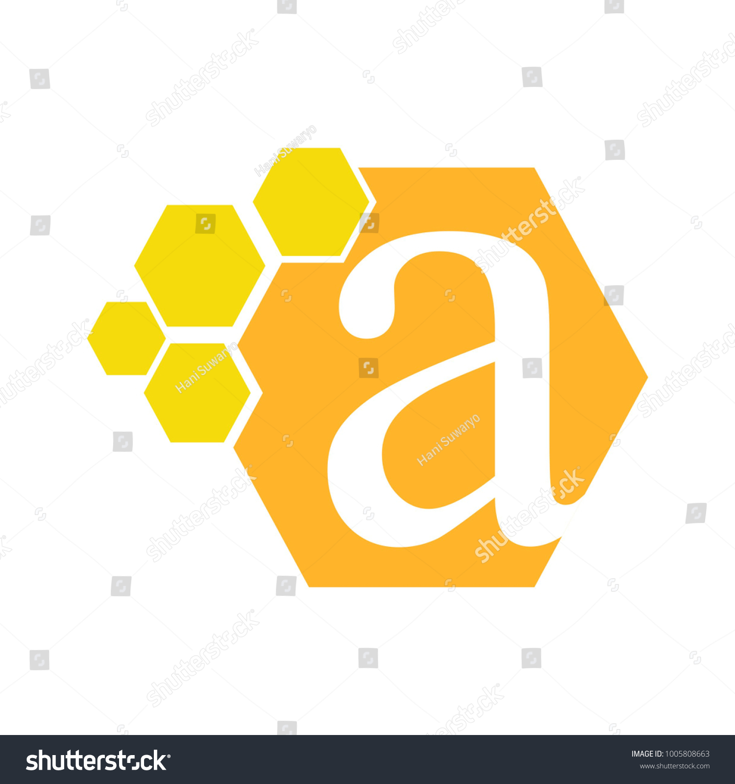 Hexagon Letter Logo Stock Vector Royalty Free Shutterstock