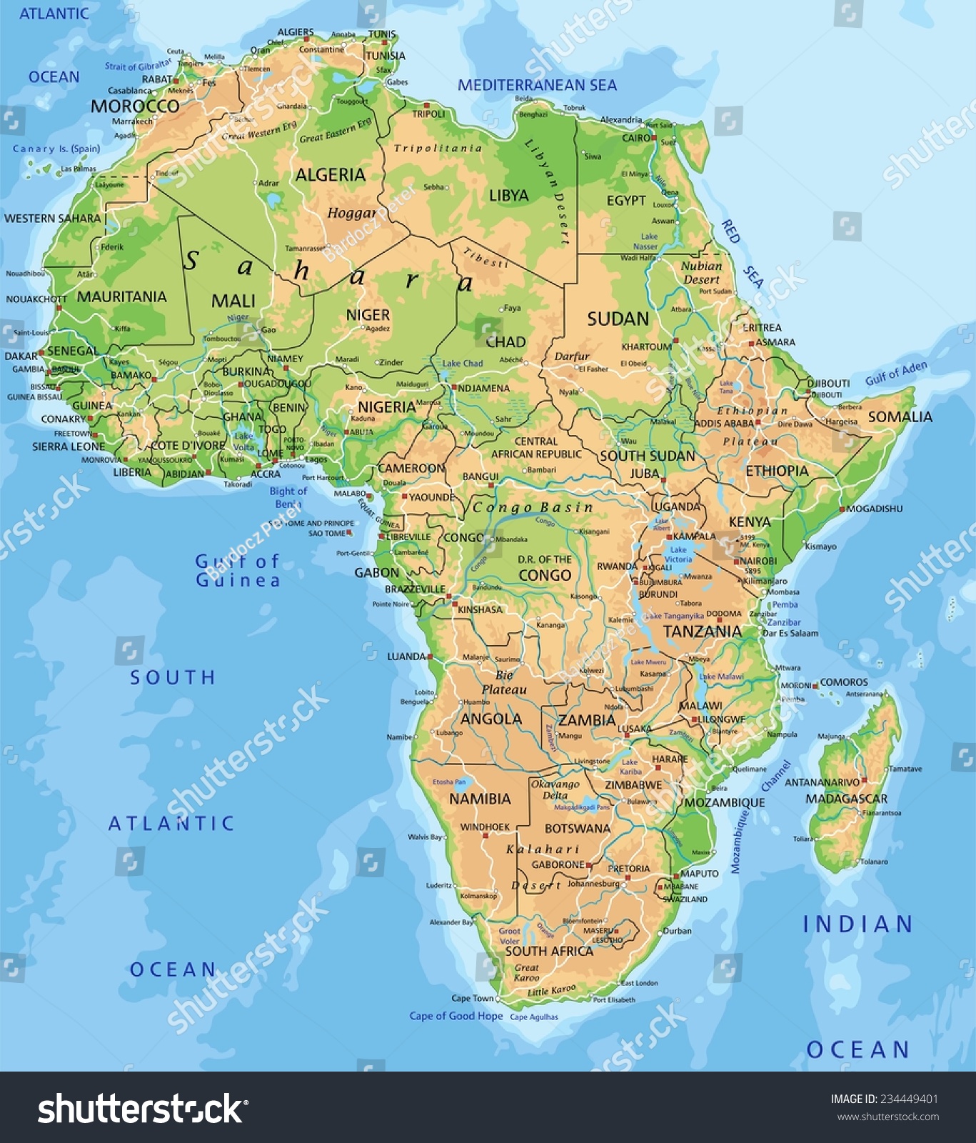 Label Africa Map Games 83