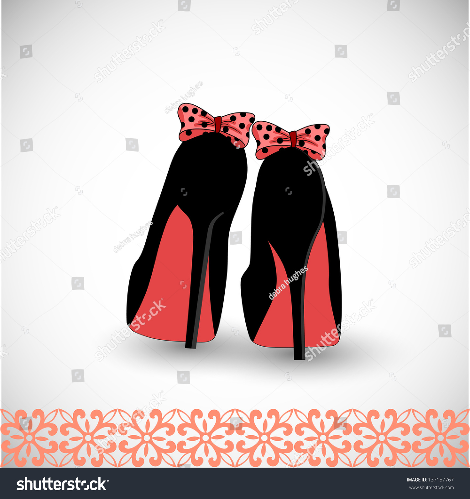 High Heels Shoes Stock Vector 137157767 - Shutterstock