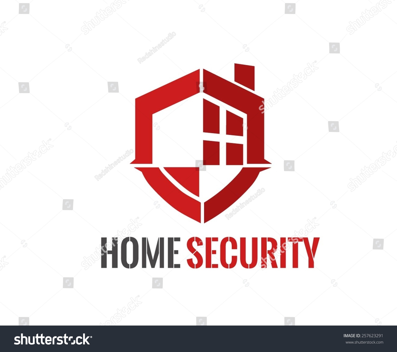 Home Security Logo Vector Illustration - 257623291 : Shutterstock