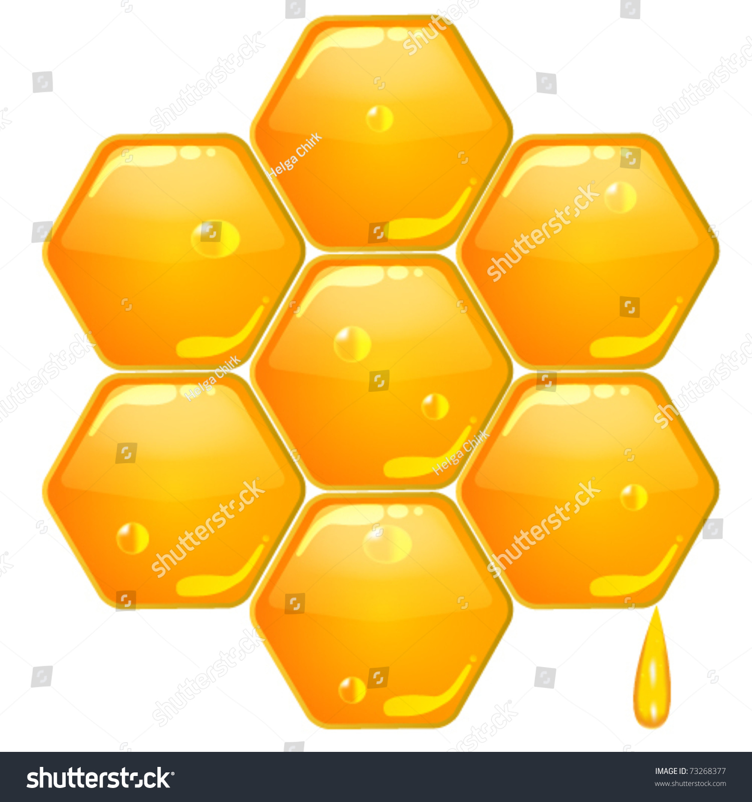 Honeycomb Stock Vector Illustration 73268377 : Shutterstock
