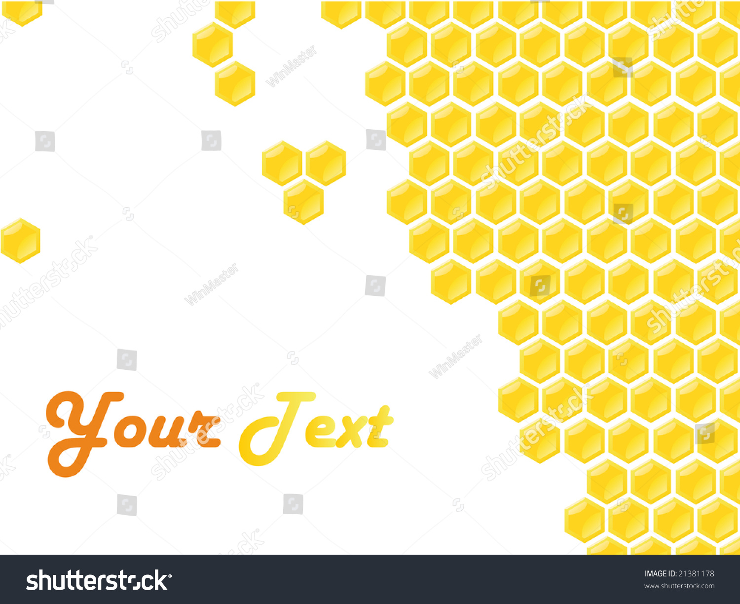 Honeycomb Background Stock Vector Illustration 21381178 : Shutterstock