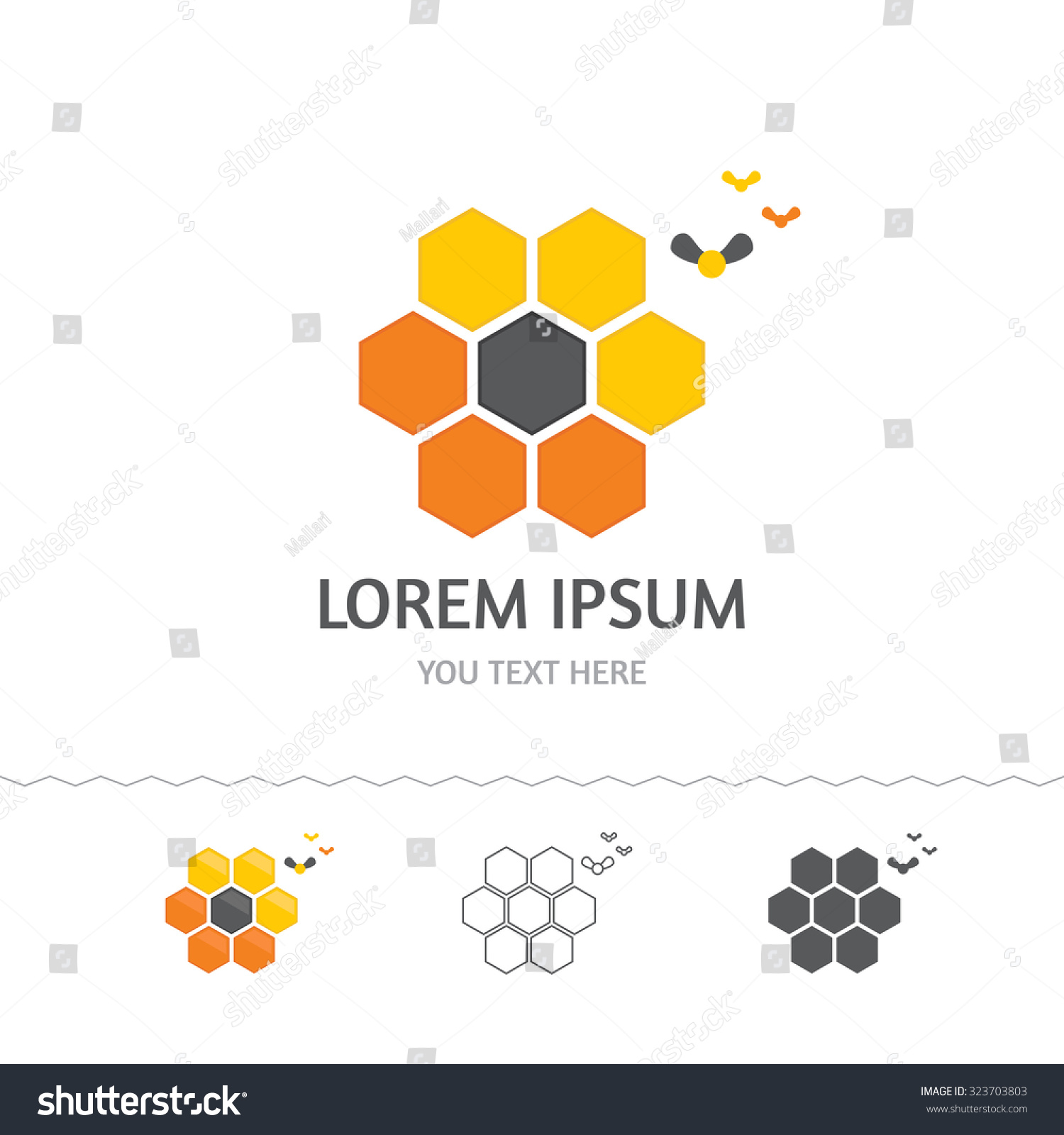 Honeycomb Logo Stock Vector Illustration 323703803 Shutterstock