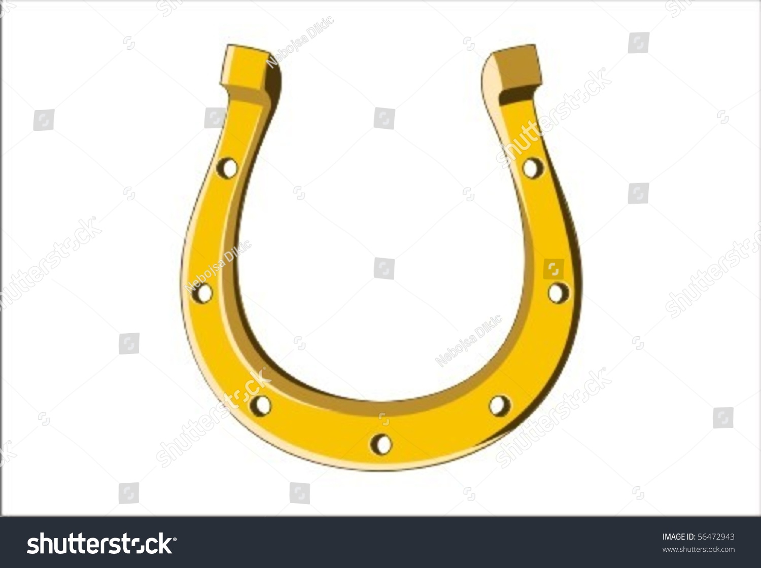 Horse Shoe Stock Vector 56472943 - Shutterstock