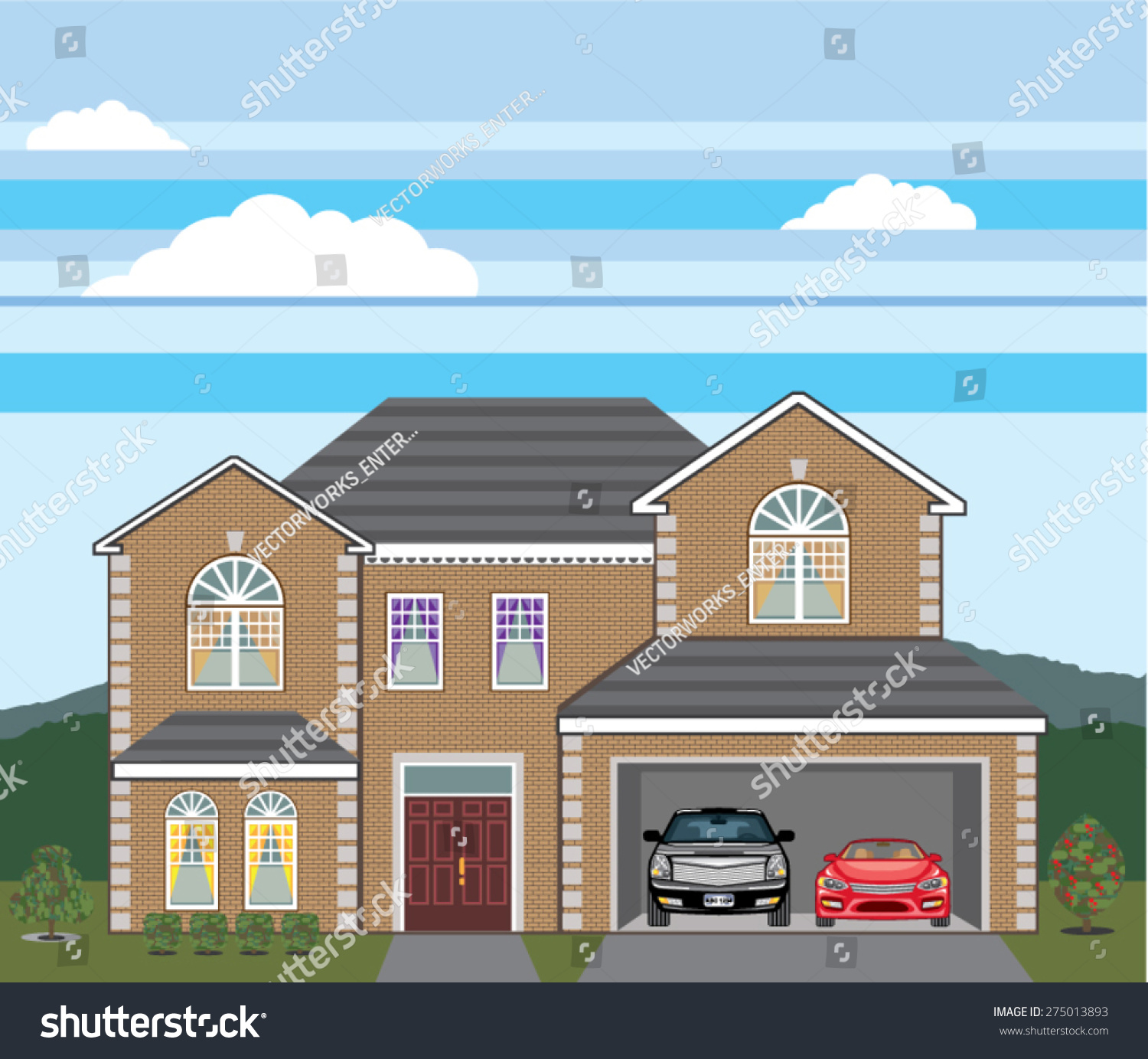 house with garage clipart - photo #22