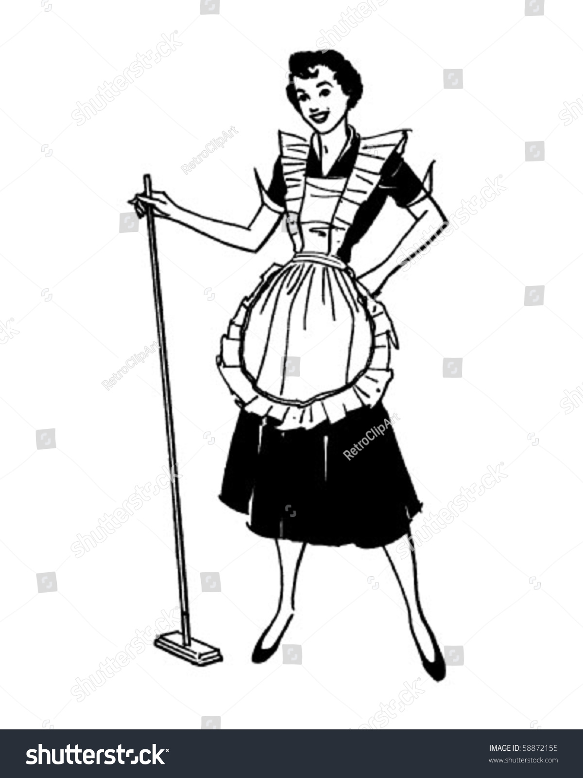 vintage housewife clipart - photo #7