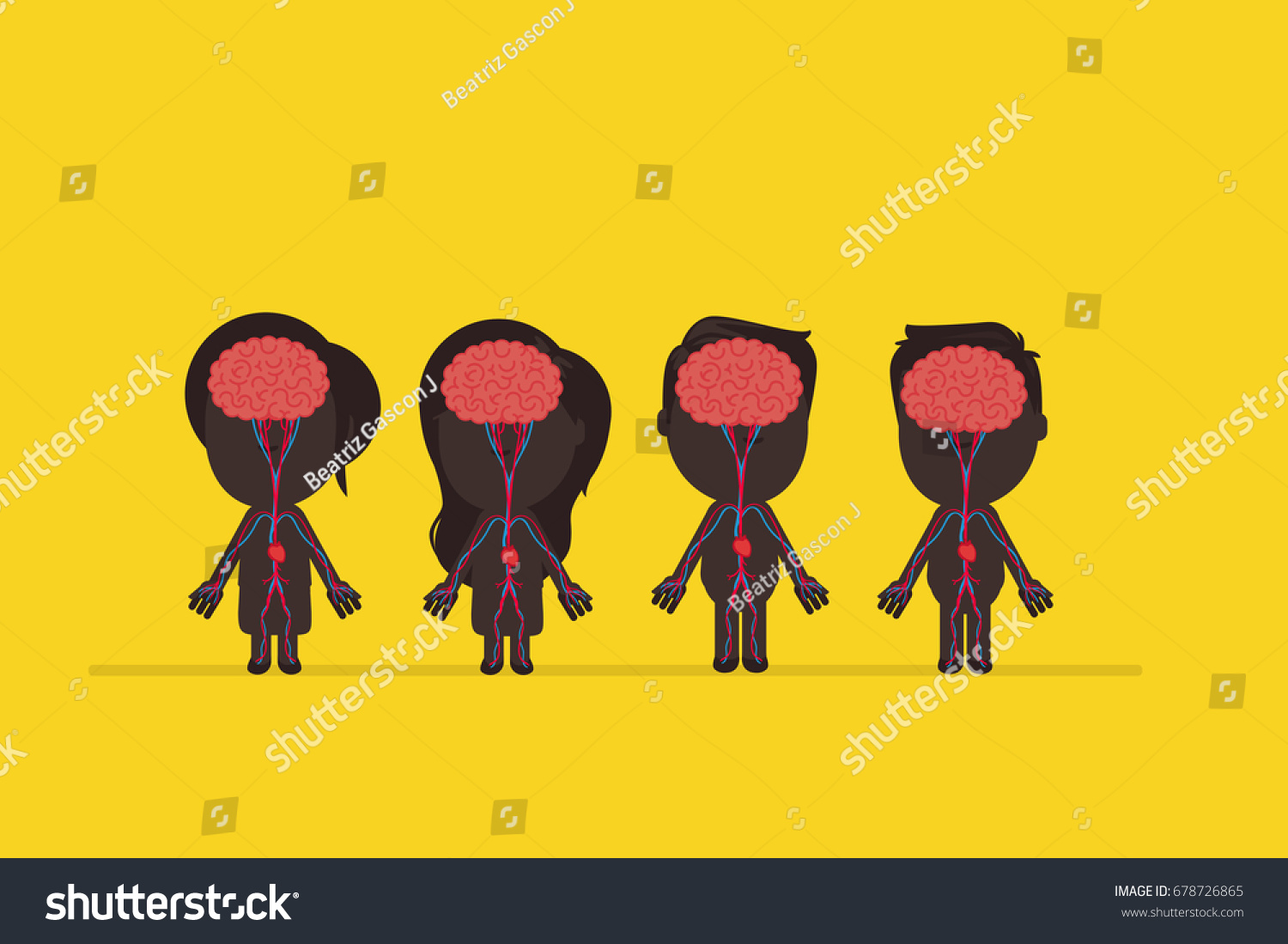 Human Body Anatomy Vector Illustrationのベクター画像素材ロイヤリティフリー 678726865