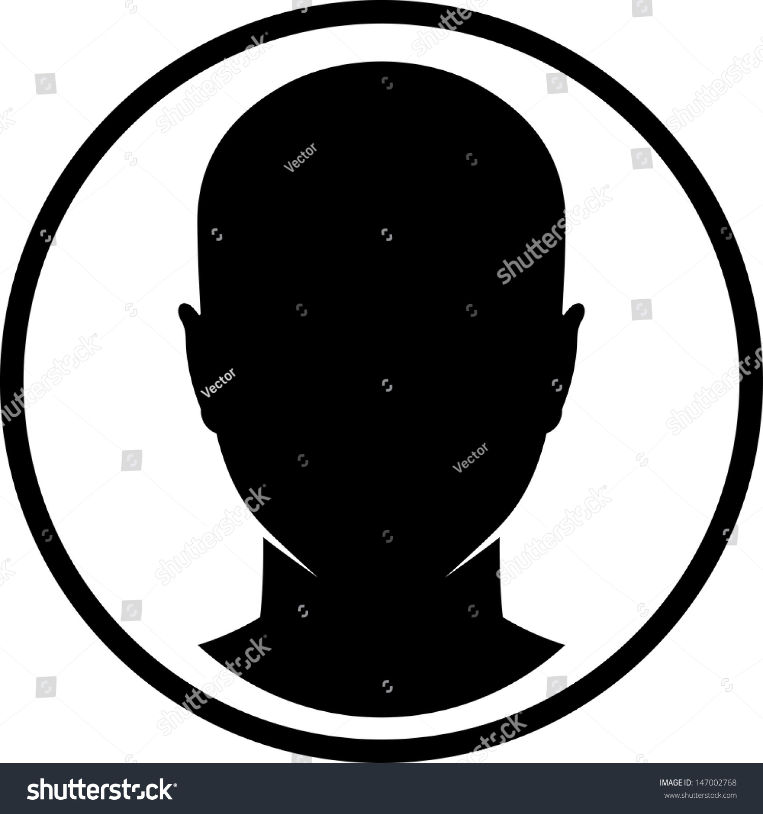 Human Head Vector Isolated - 147002768 : Shutterstock