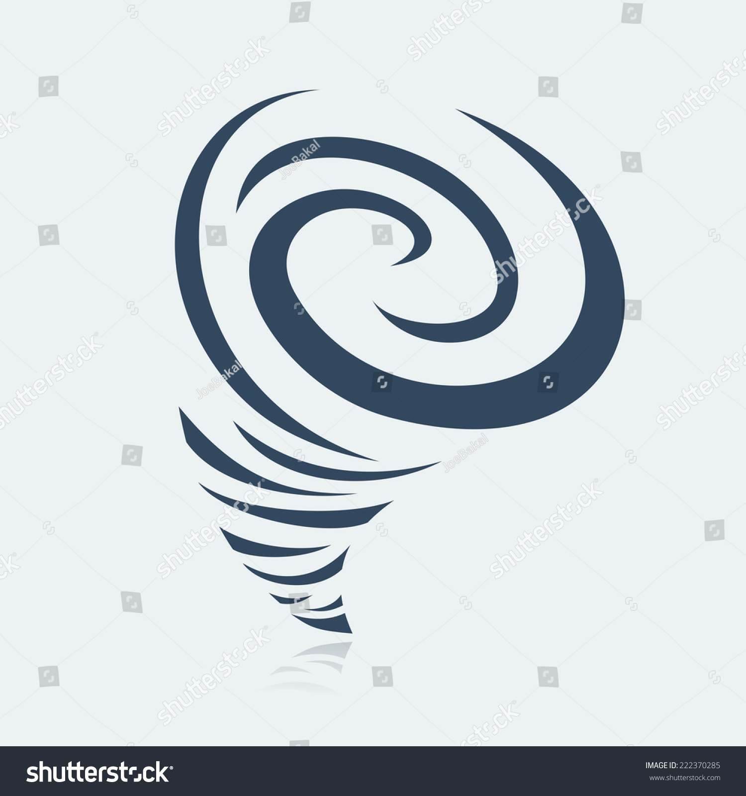 Hurricane Symbol Stock Vector Illustration 222370285 : Shutterstock