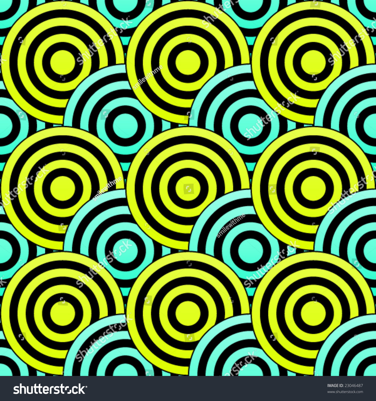 Hypnosis Pattern In Green Colors Stock Vector Illustration 23046487