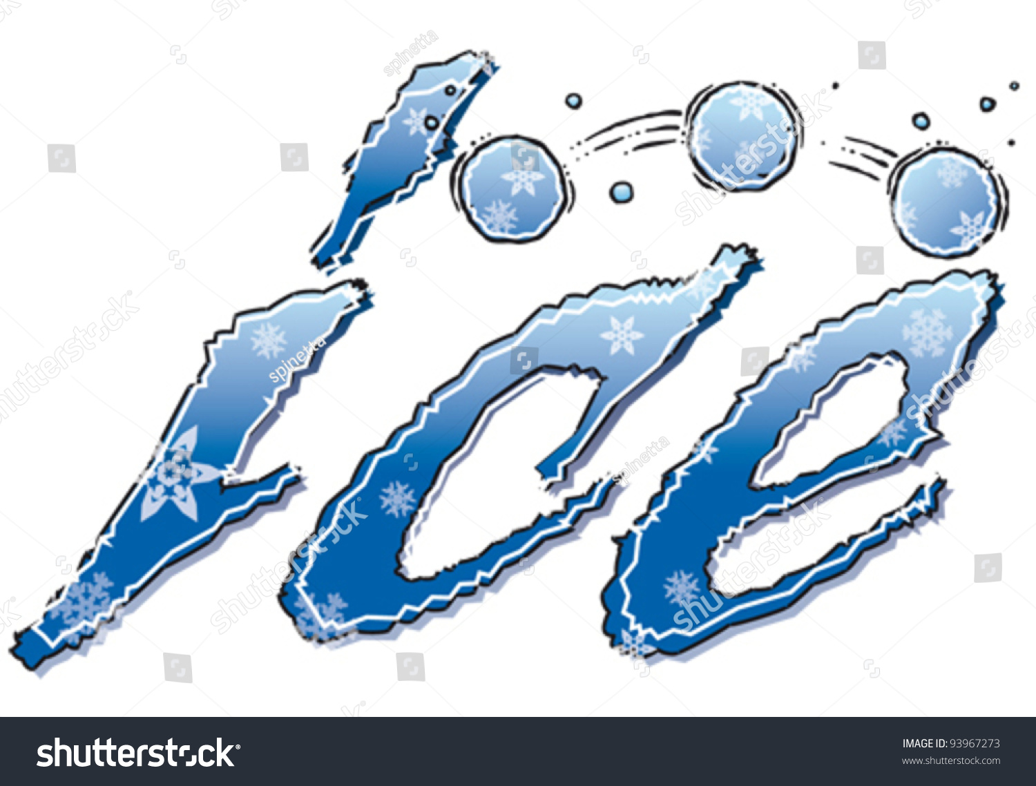 Ice Stock Vector Illustration 93967273 : Shutterstock