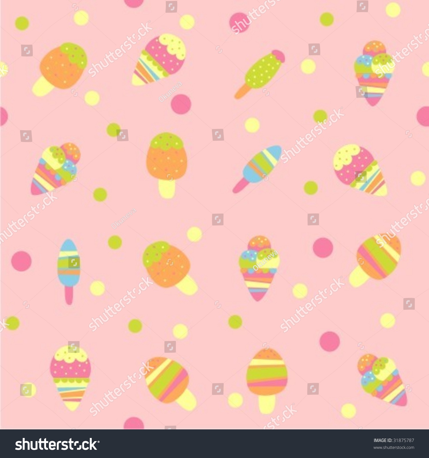 Ice Cream Stock Vector Illustration 31875787 : Shutterstock