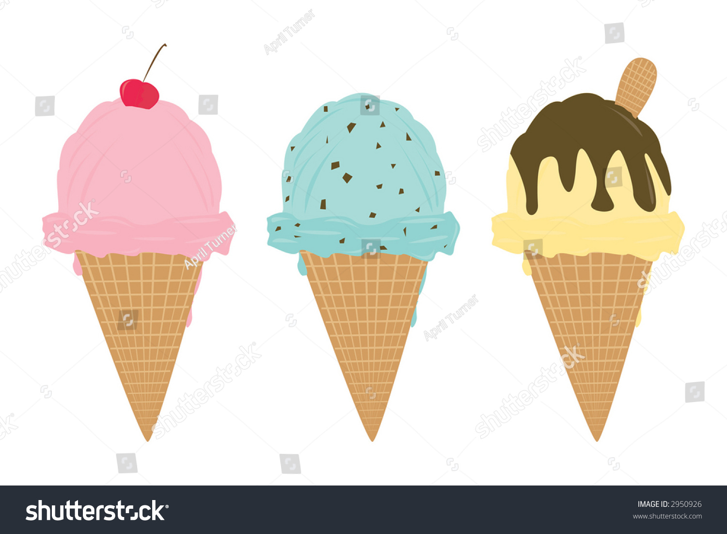 ice cream flavors clipart - photo #42