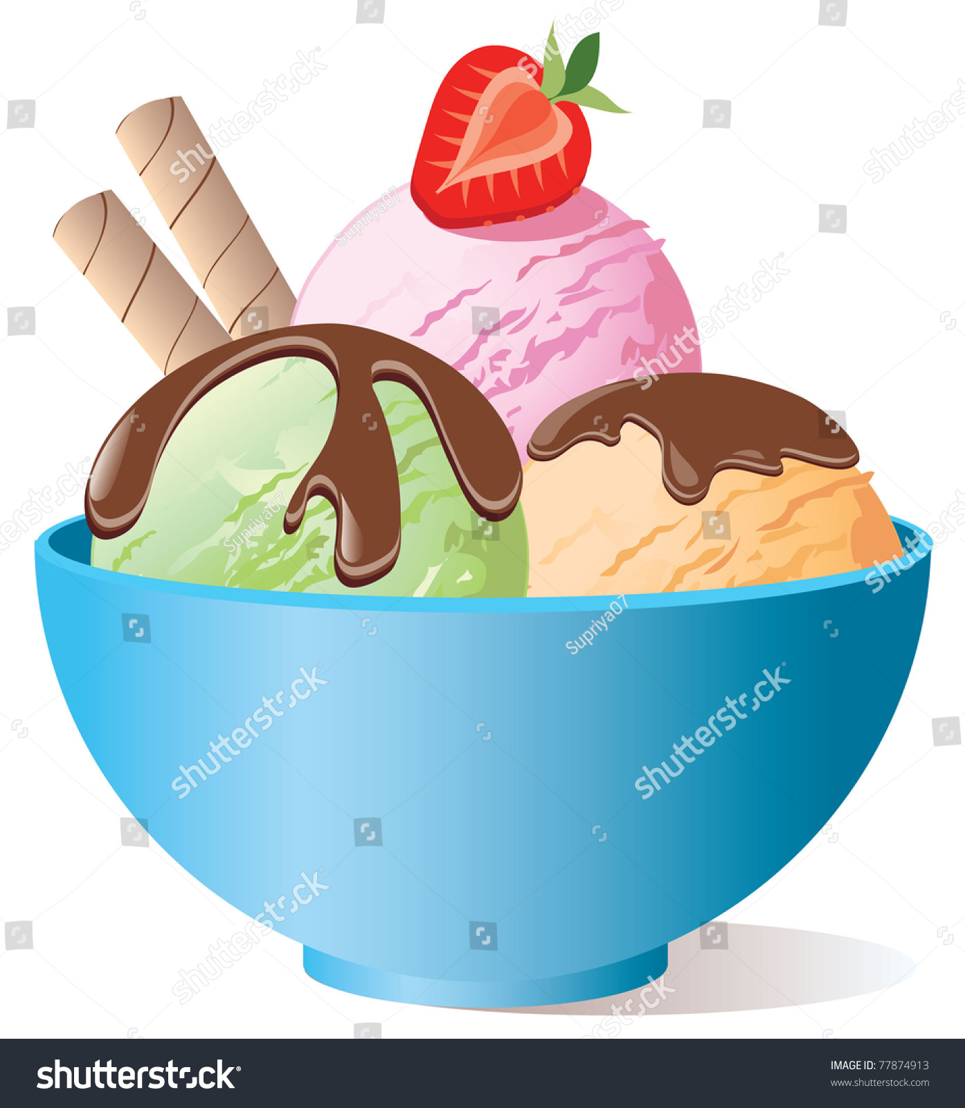 bowl of ice cream clipart - photo #22