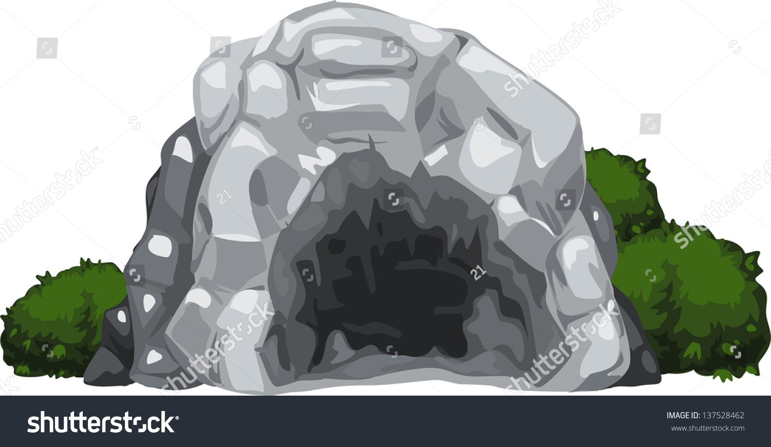 Illustration Cave Stock Vector 137528462 - Shutterstock