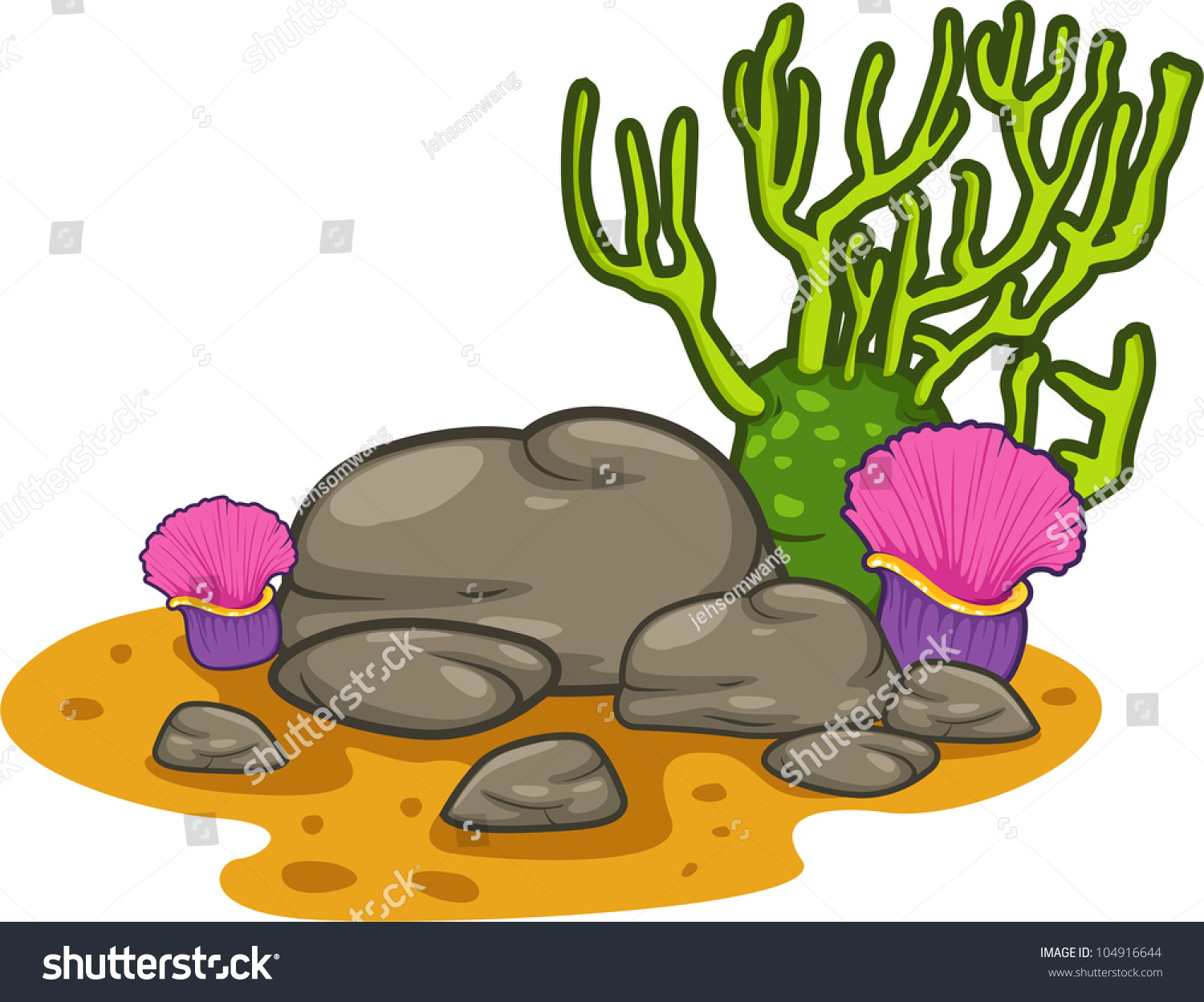 Illustration Coral Vector File Stock Vector 104916644 - Shutterstock