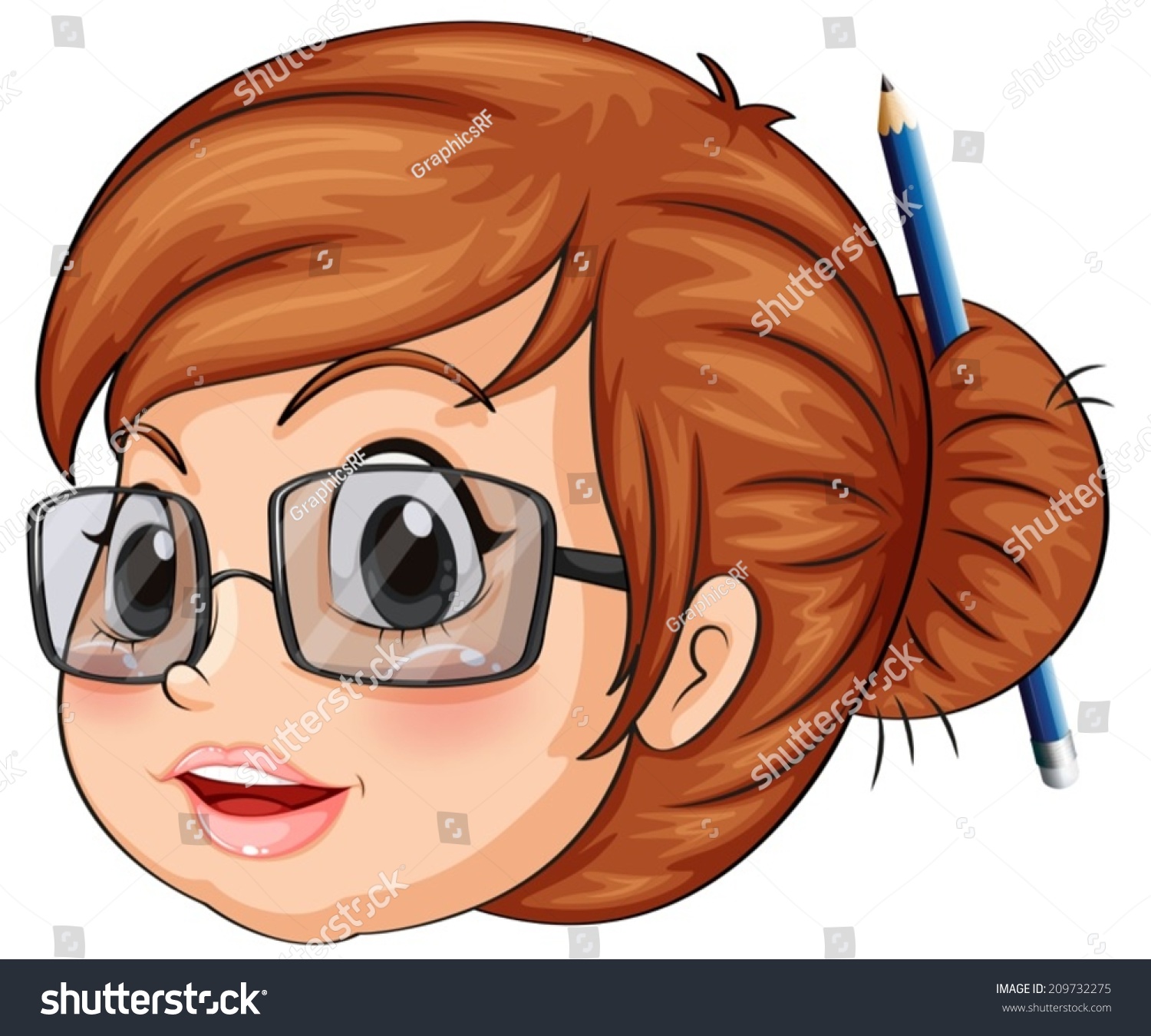 clipart girl with glasses - photo #25