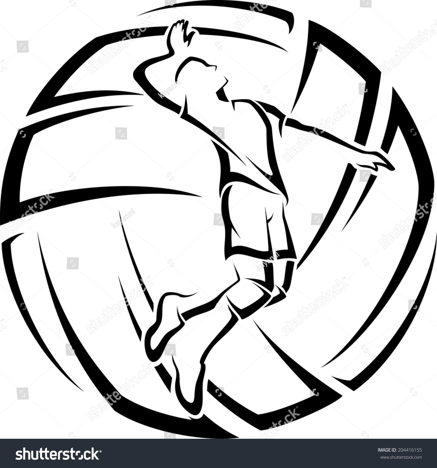 volleyball outline clip art - photo #25