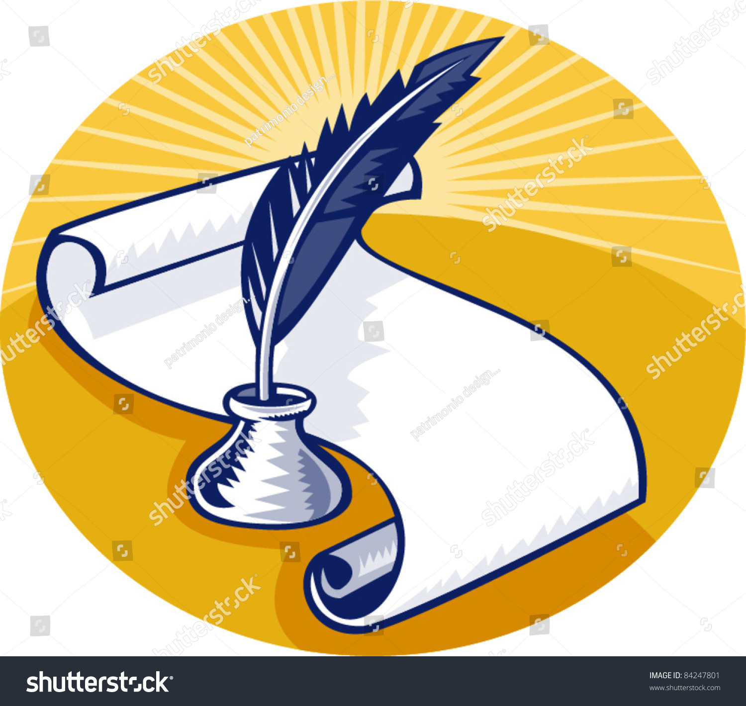 clip art quill and inkwell - photo #41